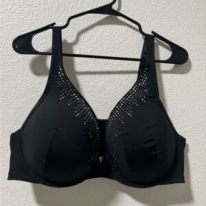 Torrid Black Rhinestone Accent Bra